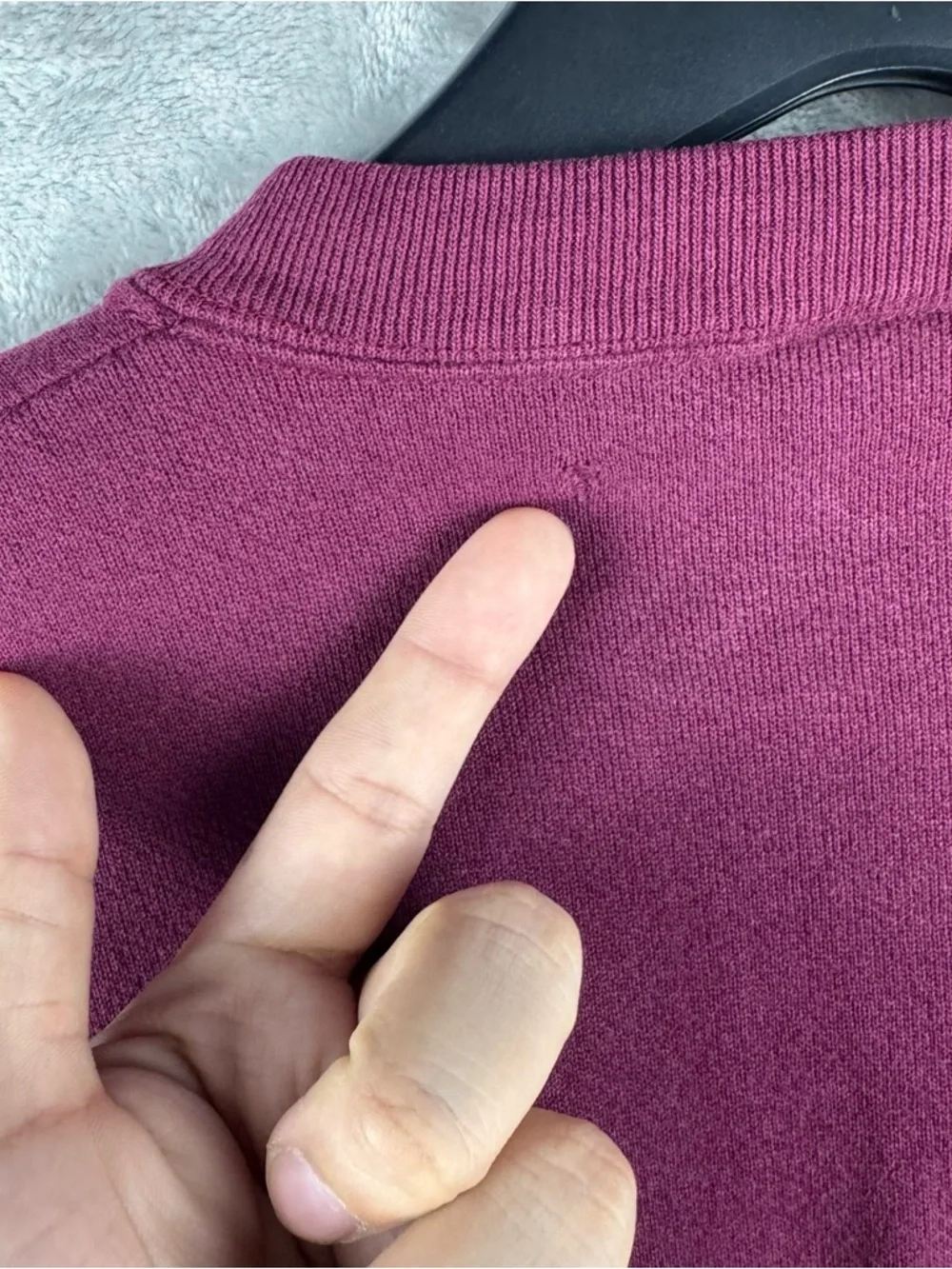 Vintage 80s‎ Blank Heather Maroon Discus Pullover Crewneck Sweatshirt USA S/M